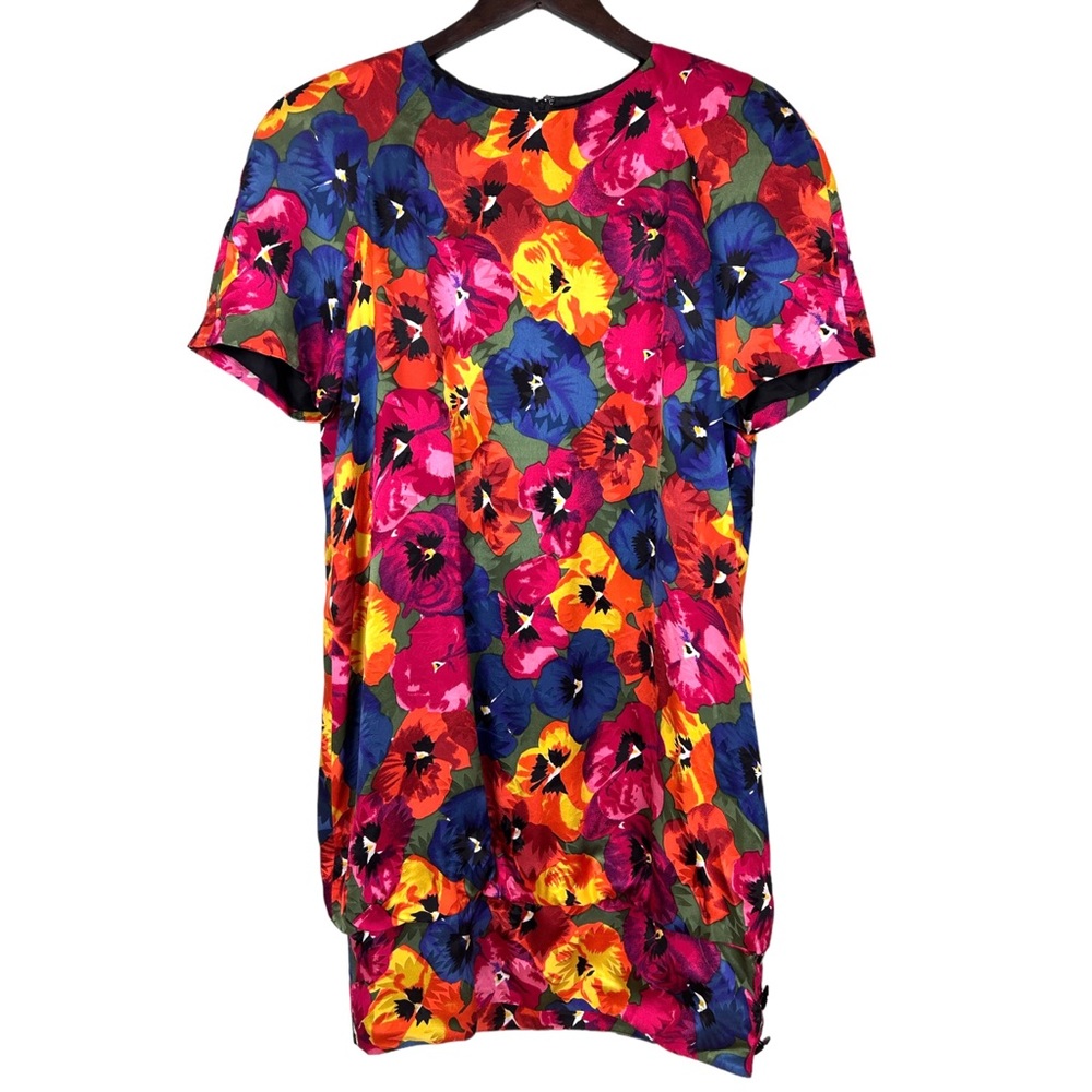 On Hold -DNB Nipon Boutique Vintage 80s Silk Floral Shift Dress